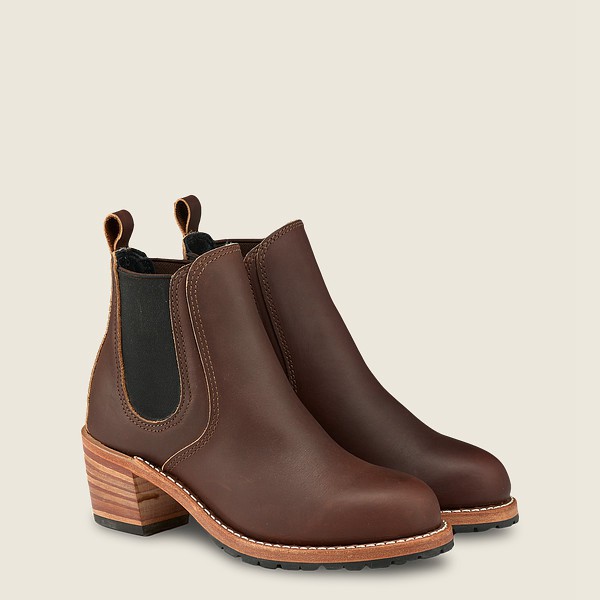 Heritage Støvler Dame - Red Wing Harriet - Heeled Oro-Iginal Læder - Mørkebrune - CZAHGR-165